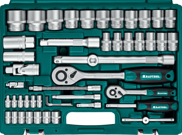 KRAFTOOL X-Drive 94, 94 предм., (1/2″+1/4″), универсальный набор инструмента (27883-H95) KRAFTOOL X-Drive 94, 94 предм., (1/2″+1/4″), универсальный набор инструмента (27883-H95)