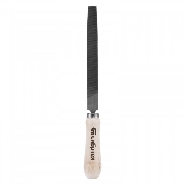 Напильник плоский, 150 мм, деревянная ручка Сибртех