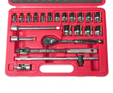 JTC Набор головок торцевых 3/8" 6-ти гранных 6-22мм 22 предмета в кейсе JTC JTC Набор головок торцевых 3/8" 6-ти гранных 6-22мм 22 предмета в кейсе JTC