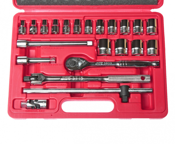 JTC Набор головок торцевых 3/8" 6-ти гранных 6-22мм 22 предмета в кейсе JTC JTC Набор головок торцевых 3/8" 6-ти гранных 6-22мм 22 предмета в кейсе JTC