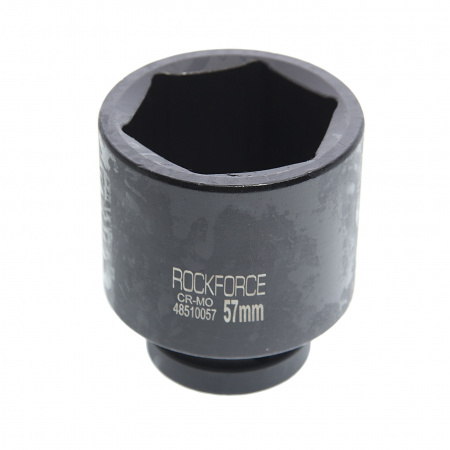 Головка торцевая  57мм 1" 6-гранная ударная удлиненная L=90мм ROCKFORCE RF-48510057 /1/20