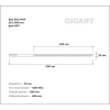 Бур SDS MAX 20x600 мм Gigant gmt-807