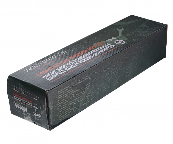 Набор ключей комбинированных RF-5146H: 14пр. 6гр.(10,12-19,21,24,27,30,32мм), на полотне ROCKFORCE /1 Набор ключей комбинированных RF-5146H: 14пр. 6гр.(10,12-19,21,24,27,30,32мм), на полотне ROCKFORCE /1