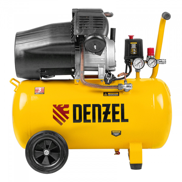 Компрессор воздушный DCV2200/50, прямой привод, 2.2 кВт, 50 литров, 380 л/мин Denzel Компрессор воздушный DCV2200/50, прямой привод, 2.2 кВт, 50 литров, 380 л/мин Denzel