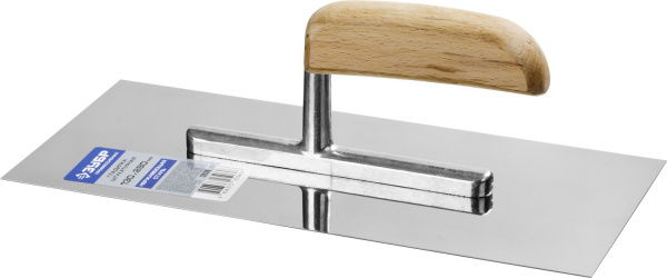 ЗУБР 130 х 280 мм, буковая ручка, штукатурная гладилка, Профессионал (0806)