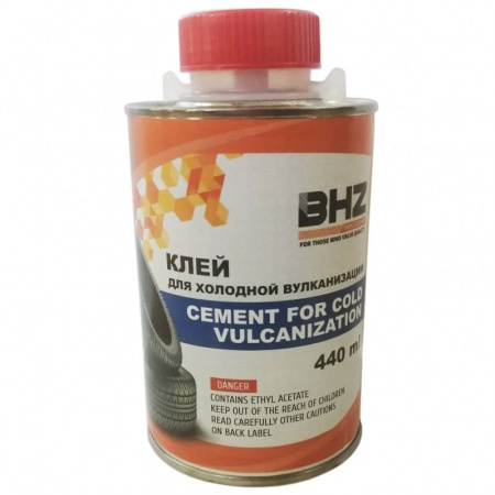 Клей резиновый самовулканизующийся 440мл в жестяной банке с кистью хол.вулканизации Professional БХЗ