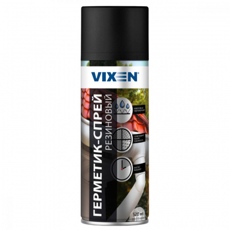 Герметик-спрей резиновый 520мл Vixen VX90200 (12)
