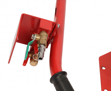 Домкрат подкатной пневматический 3,5т(6-12bar, h min 135мм, h max 420мм, 3 подушки, Ø270мм) ROCKFORCE /1