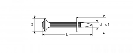 ЗУБР ДГМ, 40 x 4.5 мм, цинк, 10 шт, монтажный дюбель-гвоздь , Профессионал (3063-45-40)