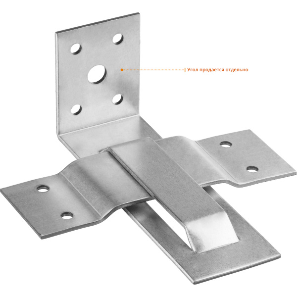 ЗУБР СОС-2.0, 40 x 120 (60) x 2 мм, пластина, скользящая опора для стропил (310166-060)