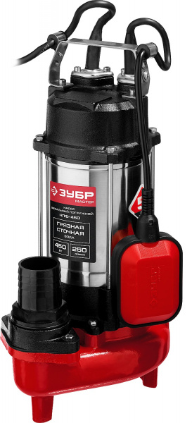 ЗУБР 450 Вт, фекальный насос (НПФ-450)