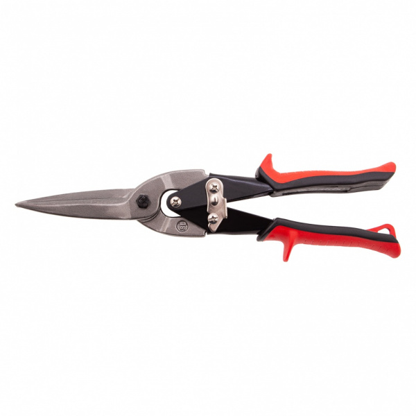 Ножницы по металлу, удлиненные, 285 мм, пряморежущие, обрезиненные рукоятки Matrix