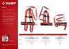 ЗУБР АЛТАЙ страховочный строп, фурнитура из оцинкованной стали, 3 точки крепления, размер L (1140-1440), лямочный пояс с наплечными лямками(11584)