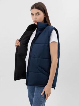 Жилет универсальный с удлинённой спинкой, синий