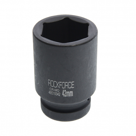 Головка торцевая  42мм 1" 6-гранная ударная удлиненная L=90мм ROCKFORCE RF-48510042 /1/30