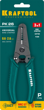 KRAFTOOL PK-26, 0.6 - 2.6 мм, многофункциональный стриппер (22660-15)