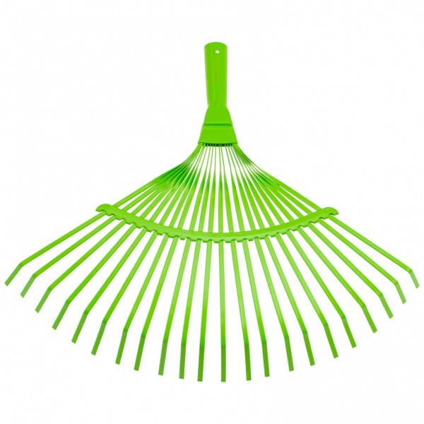 Грабли веерные стальные, 425 мм, 22 плоских зуба, эмалированные, без черенка, Palisad