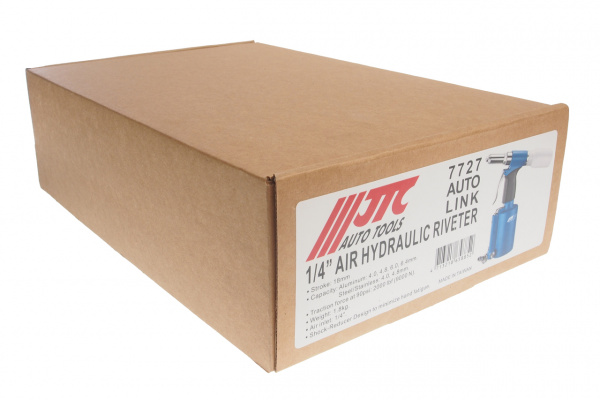 JTC Заклепочник 1/4" пневматический усиленный,шток 18мм 90PSI 2000LBF JTC