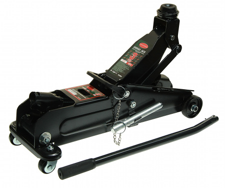 Домкрат гидравлический RF-TR30001 подкатной 3т с фиксацией+резиновая накладка (h min 135мм h max 385мм) ROCKFORCE /1