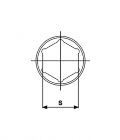 JTC Головка торцевая 1/2" 29мм ударная L=42мм JTC