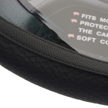 Оплетка руля MIS-2014BLT06D (M) BLACK MISTAR /1/25