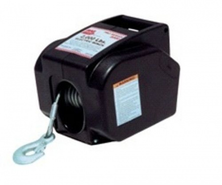 Лебедка RF-TRC9202 электрическая автомобильная 12В, 300W, 900кг (крепление за "фаркоп", стальной трос-10м)  ROCKFORCE /1