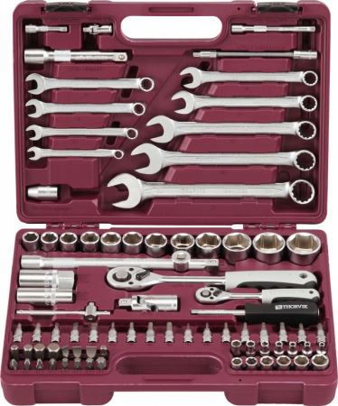 UTS0082 Набор инструмента универсальный 1/4", 1/2"DR, 82 предмета