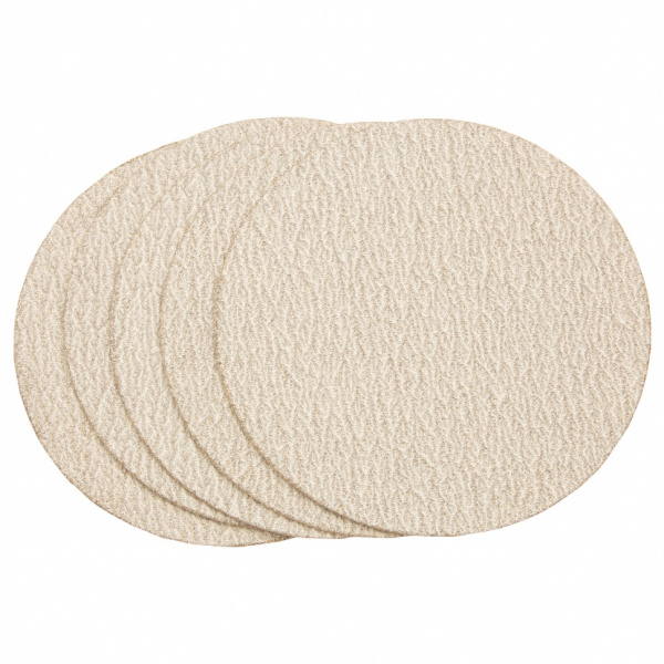 Диск шлифовальный под "липучку", KP14D, зернистость P 80, 16-Н, 125 мм, 5 шт, "БАЗ" Россия