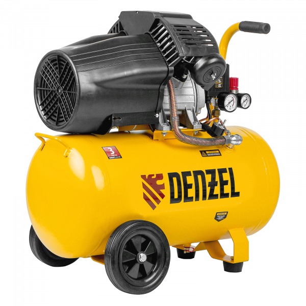 Компрессор воздушный DCV2200/50, прямой привод, 2.2 кВт, 50 литров, 380 л/мин Denzel Компрессор воздушный DCV2200/50, прямой привод, 2.2 кВт, 50 литров, 380 л/мин Denzel