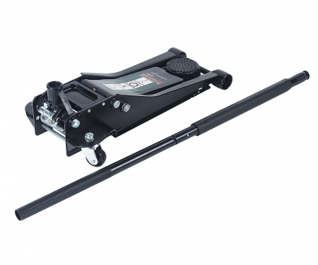 Домкрат гидравлический RF-T830018Z, подкатной низкопрофильный двухпоршневой с лотком и резиновой накладкой 3,5т (h min 75мм, h max 510мм) ROCKFORCE /1