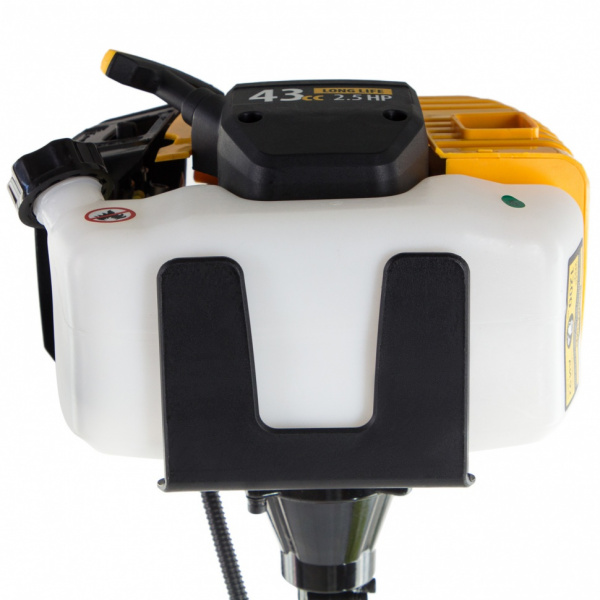 Триммер бензиновый DT 43, 43 см3, 2.5 л. с, неразъемная штанга, состоит из 2 частей Denzel 