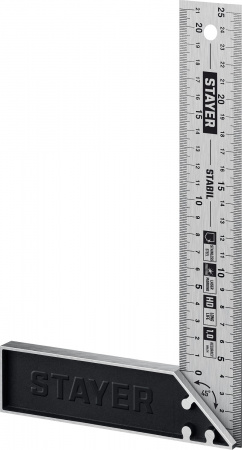 STAYER 250 мм, столярный угольник, Professional (3431-25)