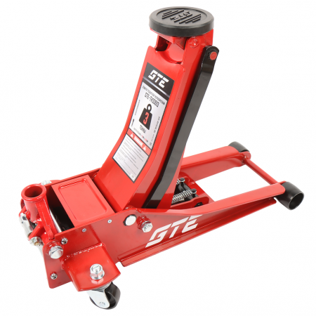 GTE Домкрат подкатной 3т 75-505мм двухпоршневой низкопрофильный GTE