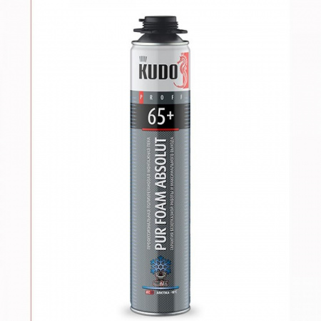 Пена монтажная профессиональная Kudo Proff Absolut 65+ (-18C) ЗИМА 65л 1000мл (12)