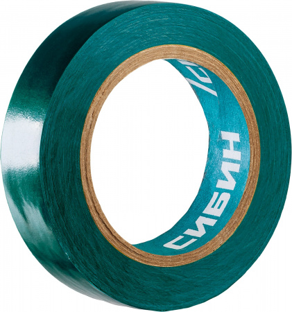 СИБИН 15 мм х 10 м, 5 000 В, зеленая, изолента ПВХ (1235-4)