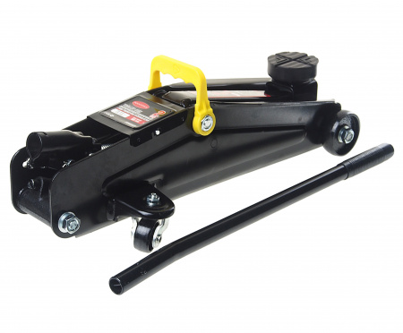 Домкрат гидравлическийRF-TH22001C подкатной 2 т с резиновой накладкой (h min 135мм, h max 385мм) в кейсе ROCKFORCE /1