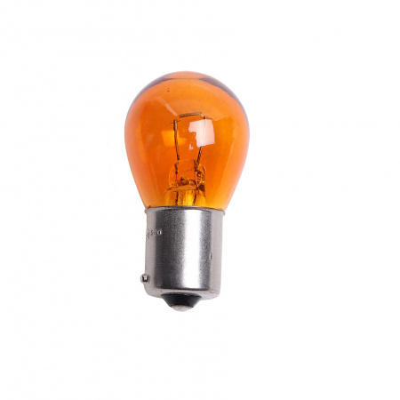 Автолампа PY21W (BAU15s) YELLOW STANDART 12V MEGAPOWER /10/50
