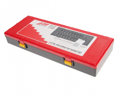 JTC Набор головок торцевых 3/8" 6-ти гранных ударных 19 предметов в кейсе JTC