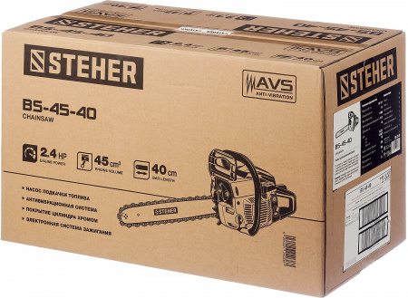 STEHER 45 см3, 40 см, бензопила (BS-45-40)