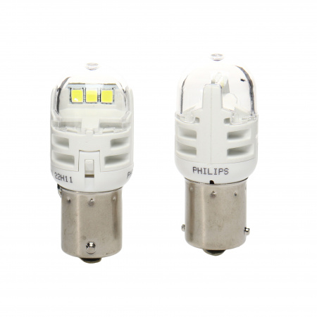 Автолампа P21W (BA15S) LED WHITE Ultinon Pro6000 6000K 250Лм (2шт) 12V PHILIPS /1