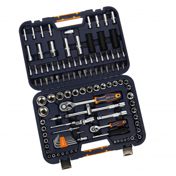 Набор торцевых головок 1/2"&1/4" 6-гранный 112пр., в кейсе LG-S1112 LIGE /1/3 NEW Набор торцевых головок 1/2"&1/4" 6-гранный 112пр., в кейсе LG-S1112 LIGE /1/3 NEW