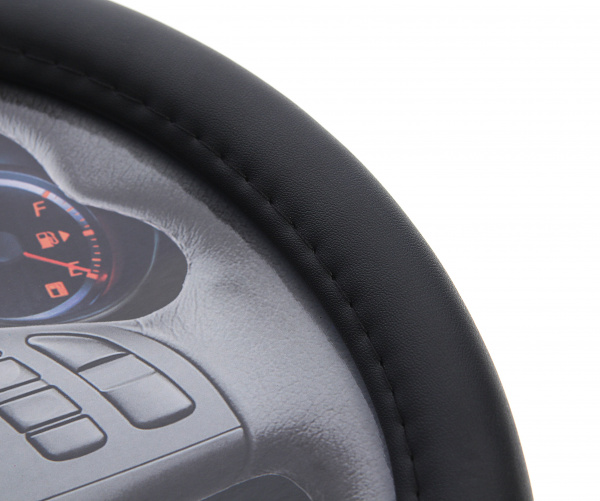 Оплетка руля MIS-LT34B (XL) BLACK кожа MISTAR /1/25