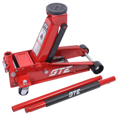 GTE Домкрат подкатной 3т 130-460мм двухпоршневой GTE