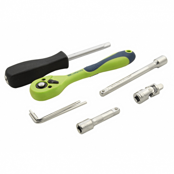 Набор инструментов 56 предметов, CrV, 1/4" Сибртех Набор инструментов 56 предметов, CrV, 1/4" Сибртех