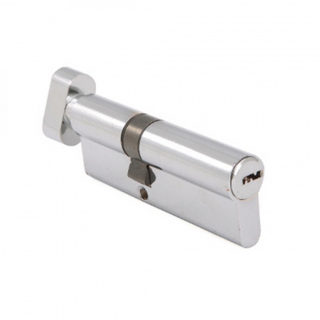Цилиндровый механизм с вертушкой DL-02/01 80mm (30+10+40) CР перекод.5+2 перф. ключей АЛЛЮР (40/10)