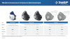 ЗУБР ФГ-80 коническая, с угольным слоем, класс защиты FFP1, с клапаном выдоха, фильтрующая полумаска (11168)