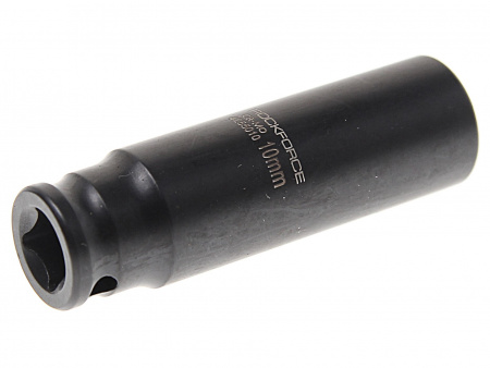 Головка торцевая 10мм 1/4" 6-гранная ударная удлиненная L= 50 мм ROCKFORCE RF-4255010 /1/10/180 Головка торцевая 10мм 1/4" 6-гранная ударная удлиненная L= 50 мм ROCKFORCE RF-4255010 /1/10/180