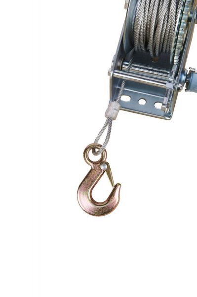 Лебедка ручная барабанная с тросом  400кг  20м оцинкованная TOR FD