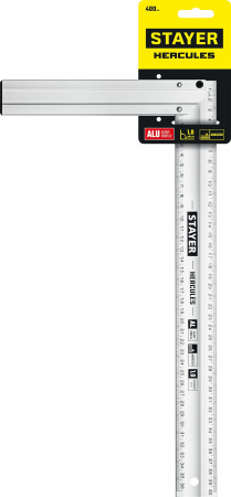 STAYER 400 мм, жесткий столярный угольник, Professional (3432-40)