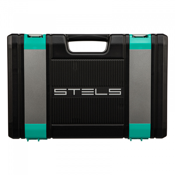 Набор инструментов, 1/2", 1/4", CrV, пластиковый кейс 76 предметов Stels Набор инструментов, 1/2", 1/4", CrV, пластиковый кейс 76 предметов Stels